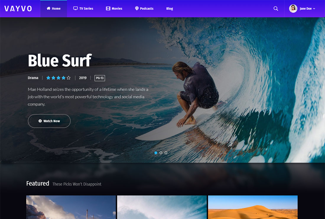 Vayvo WordPress Live Streaming Theme