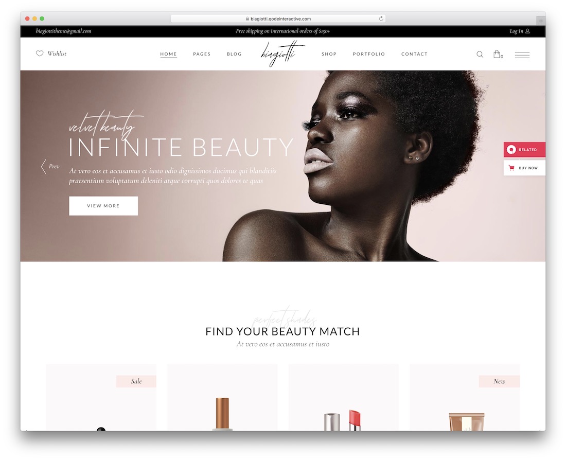 biagiotti ecommerce wordpress theme