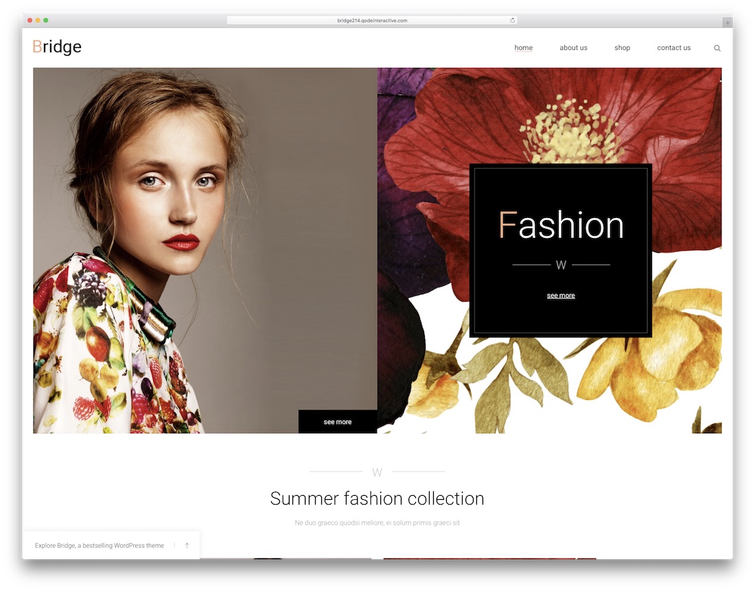 bridge ecommerce wordpress theme