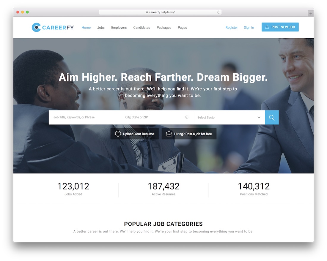 careerfy wordpress job board theme