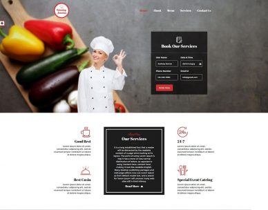 catering website templates