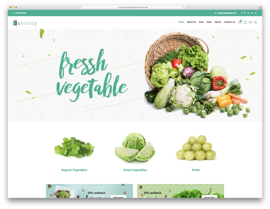 ciyashop green eco friendly wordpress theme