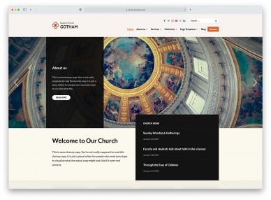 Free Church WordPress Themes