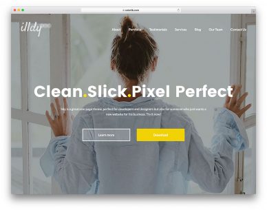 free one page WordPress themes