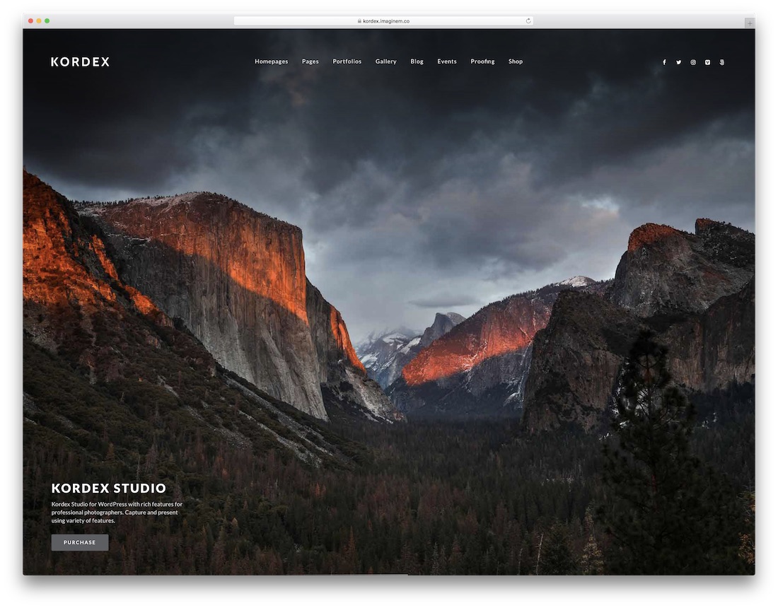 kordex full screen wordpress theme