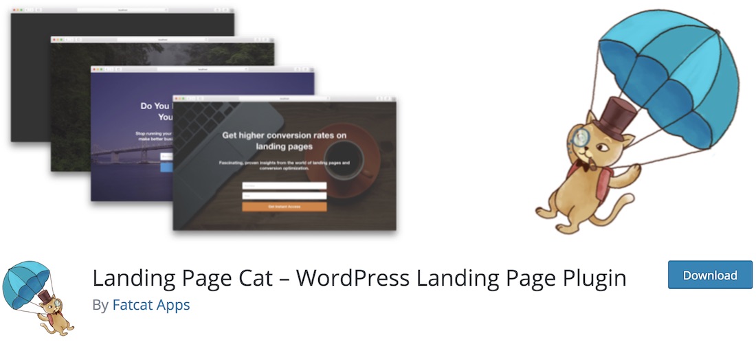 landing page cat