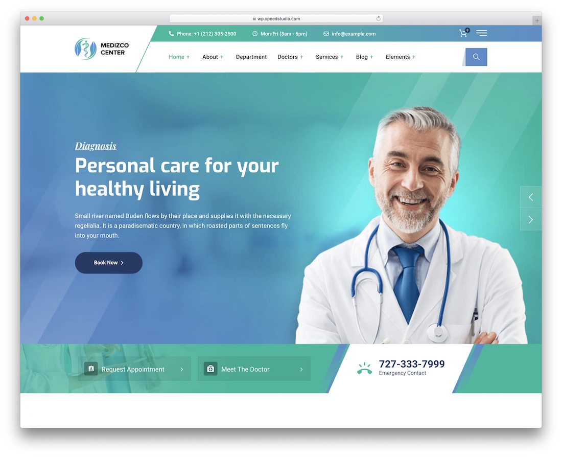 medizco health medical wordpress theme