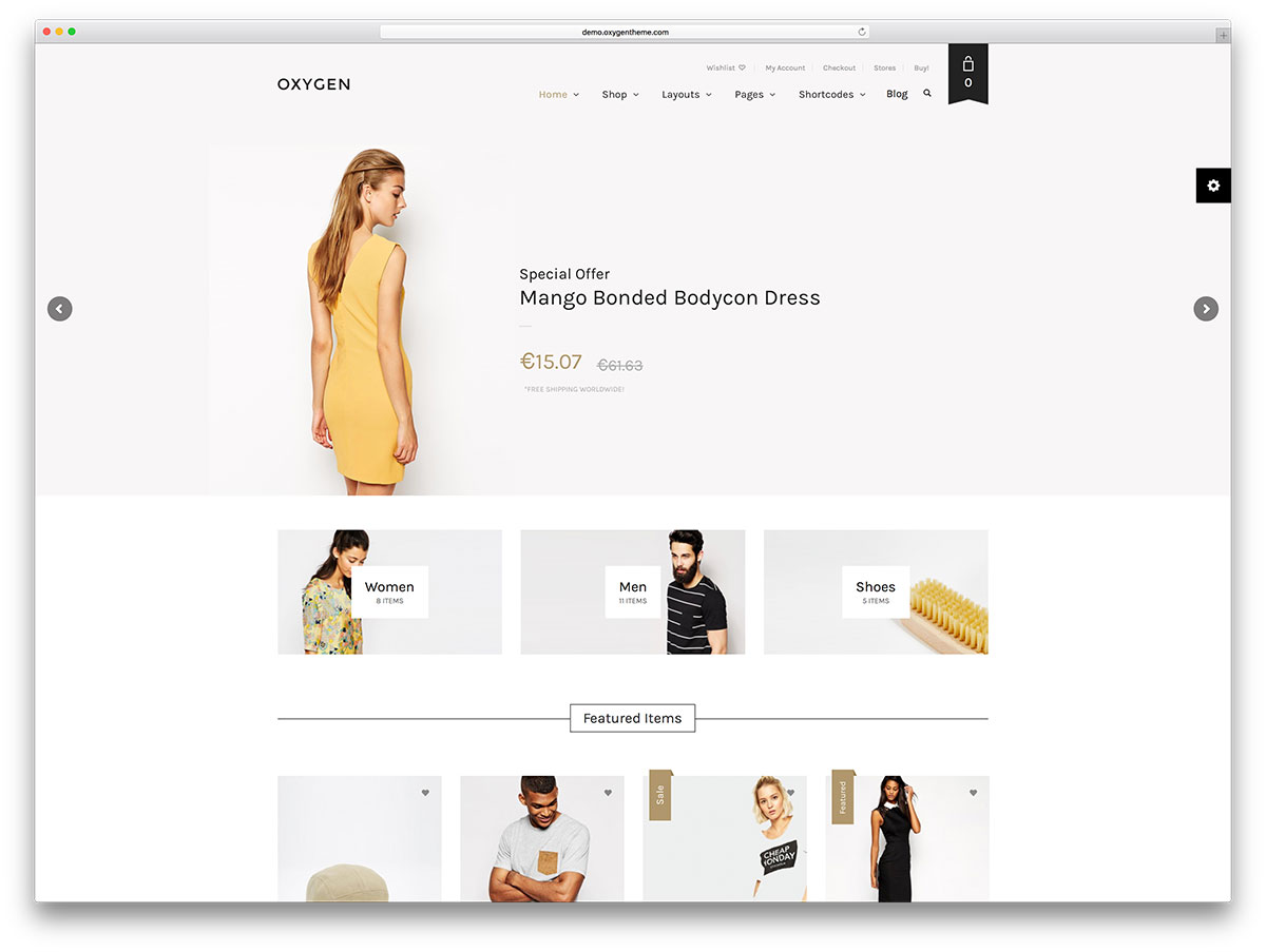 oxygen-minimal-woocommerce-wordpress-theme