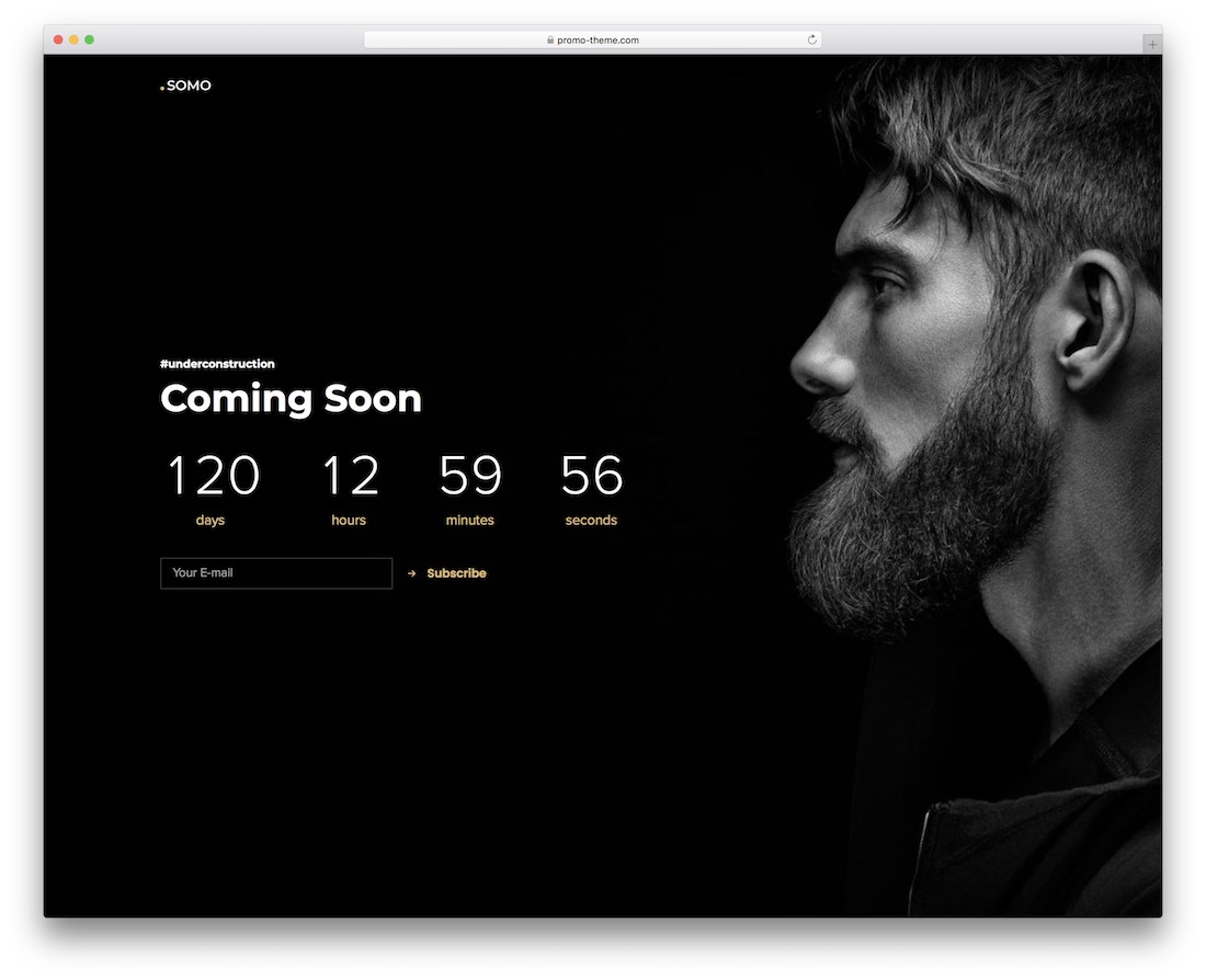 somo coming soon wordpress theme