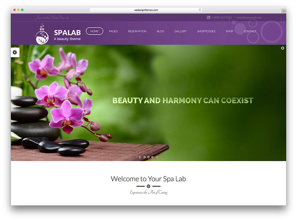 spa lab - girly beauty salon theme