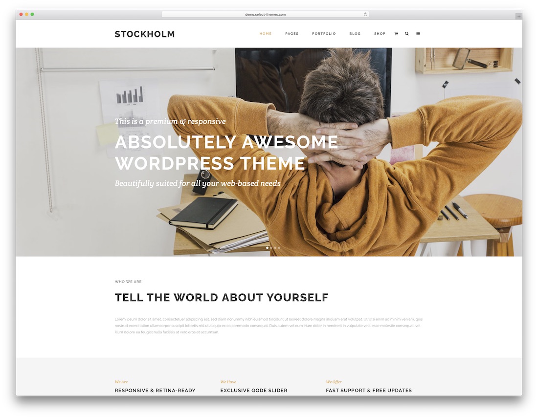 stockholm popular wordpress theme