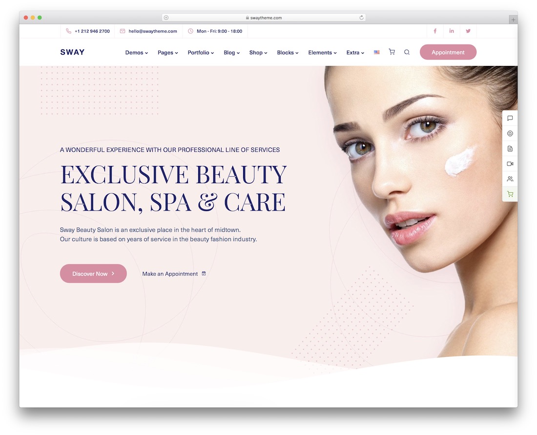 sway beauty wordpress theme