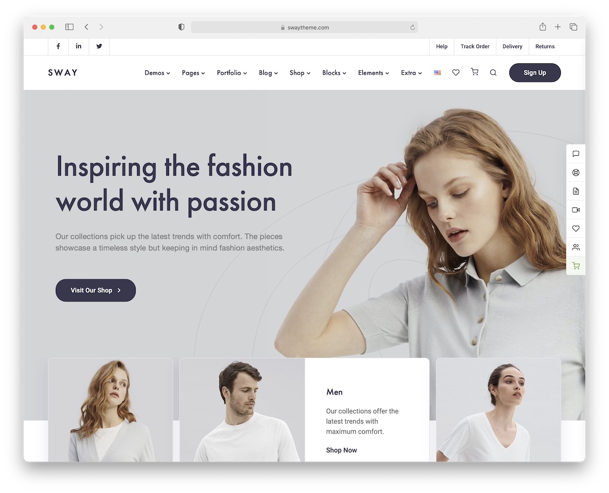 sway woocommerce wordpress theme