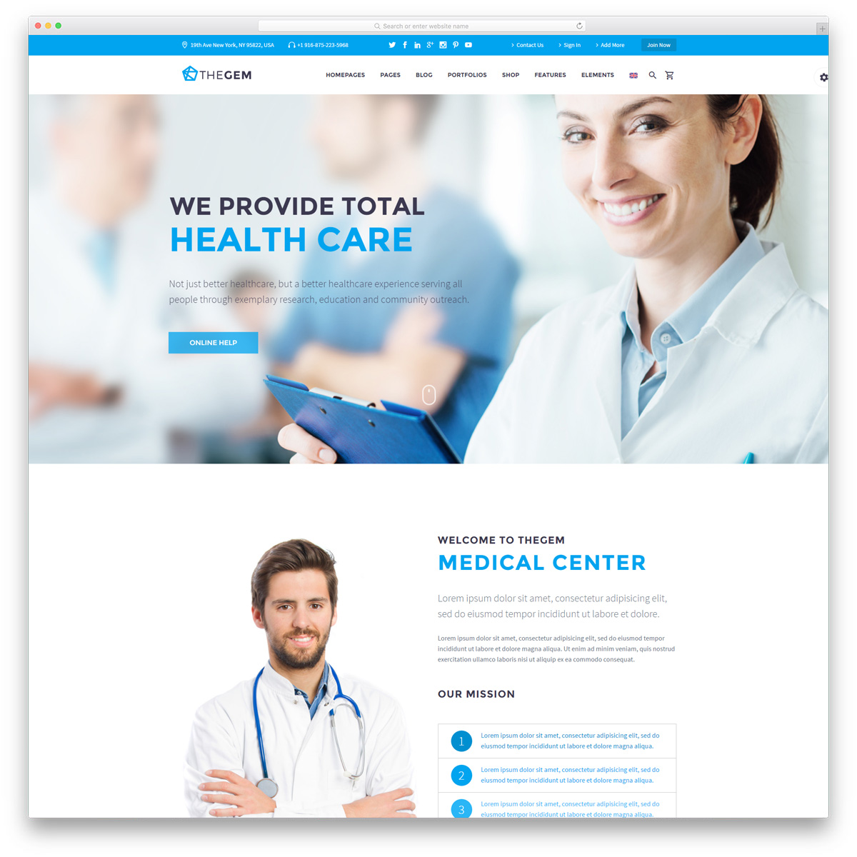 TheGem - simple medical WP theme