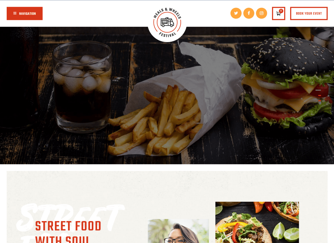 Meals & Wheels | Street Festival & Fast Food Delivery WordPress Theme