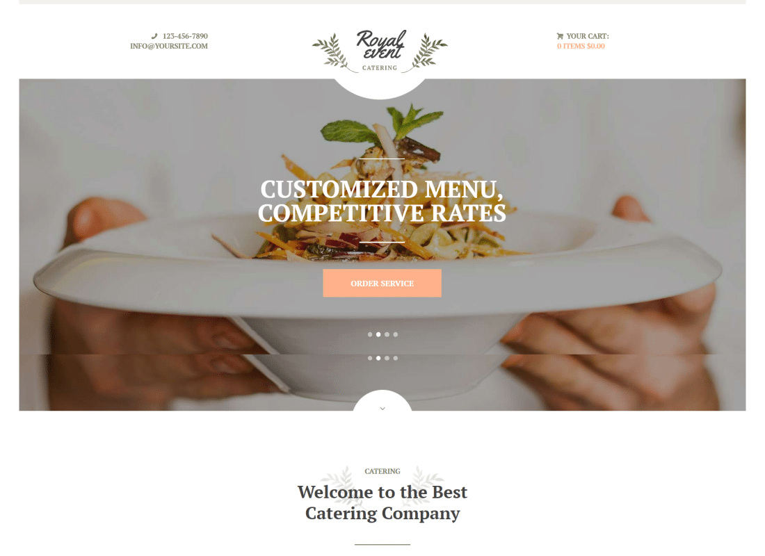 Royal Event | A Wedding Planner & Catering Company WordPress Theme + Elementor